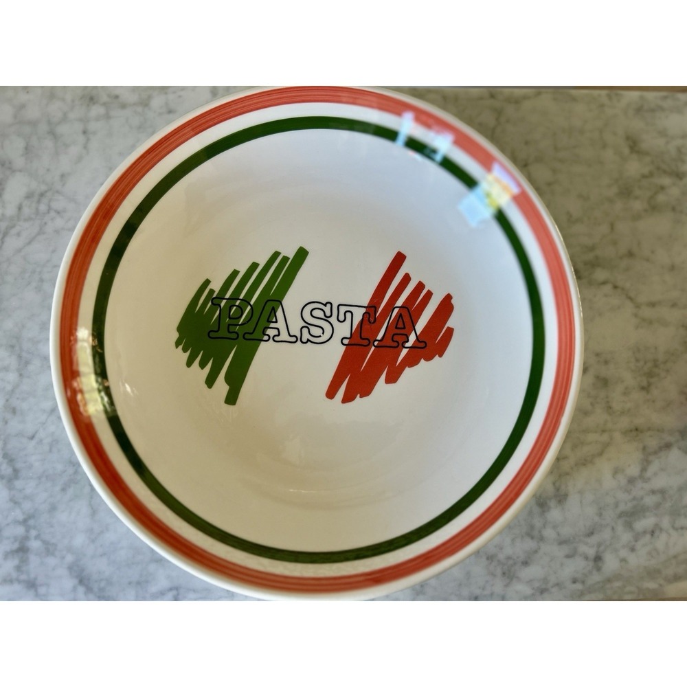 Vintage Italian Pasta Bowl Himark Tre Ci Large Serving Bowl Italy Ceramic